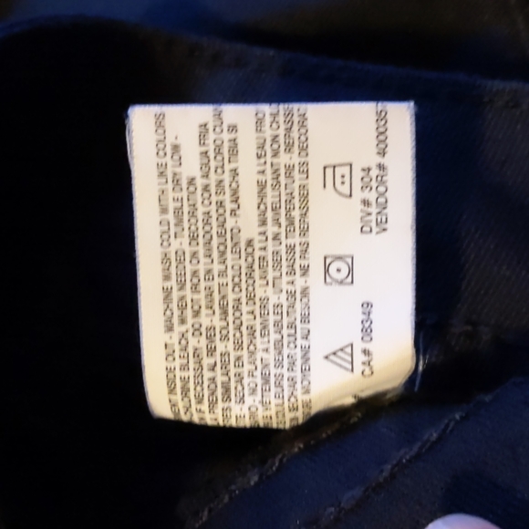 code blue black capri jeans size 12/30 - Picture 13 of 14